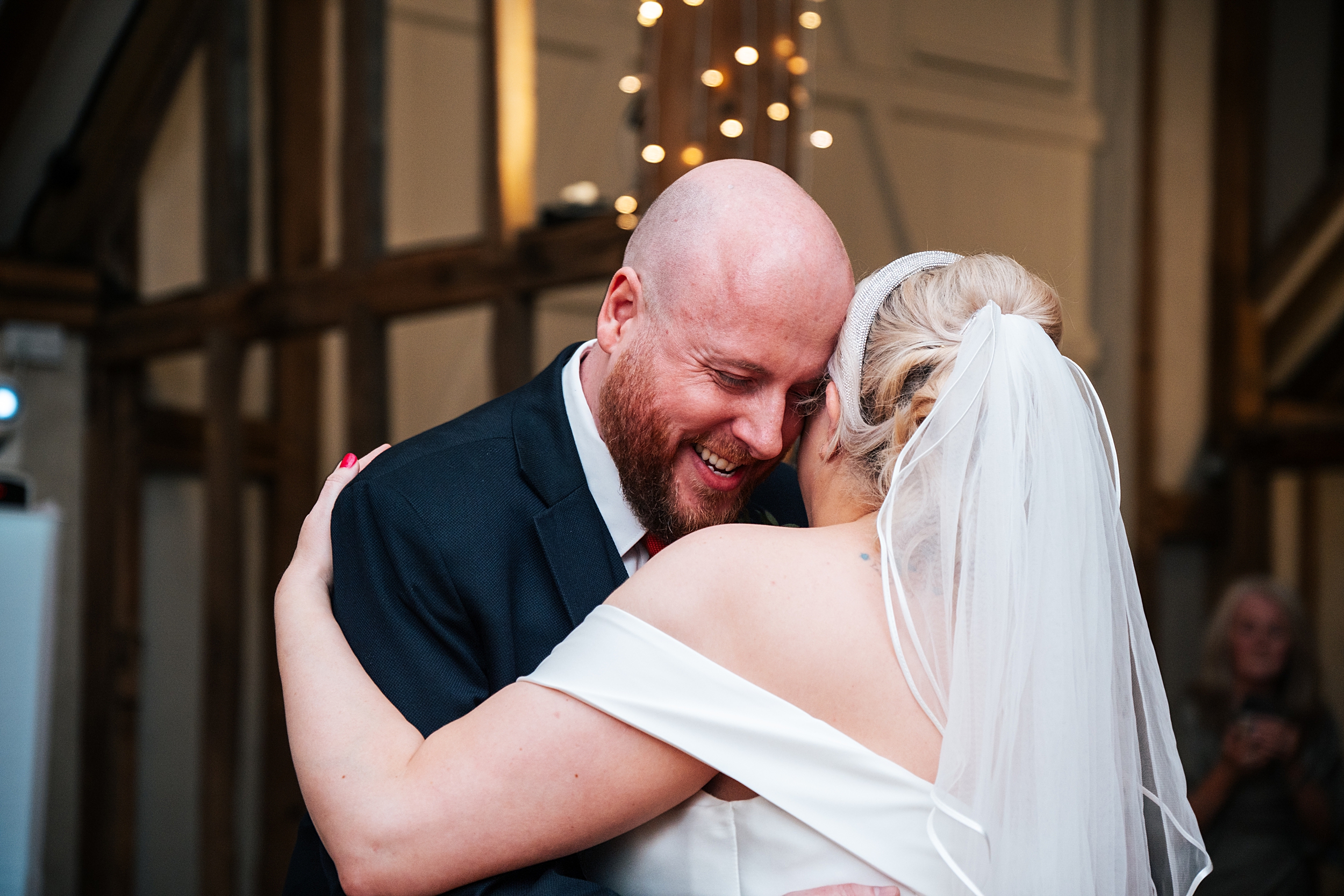 colourful Spring wedding at Blake Hall bride and groom bring dog Essex