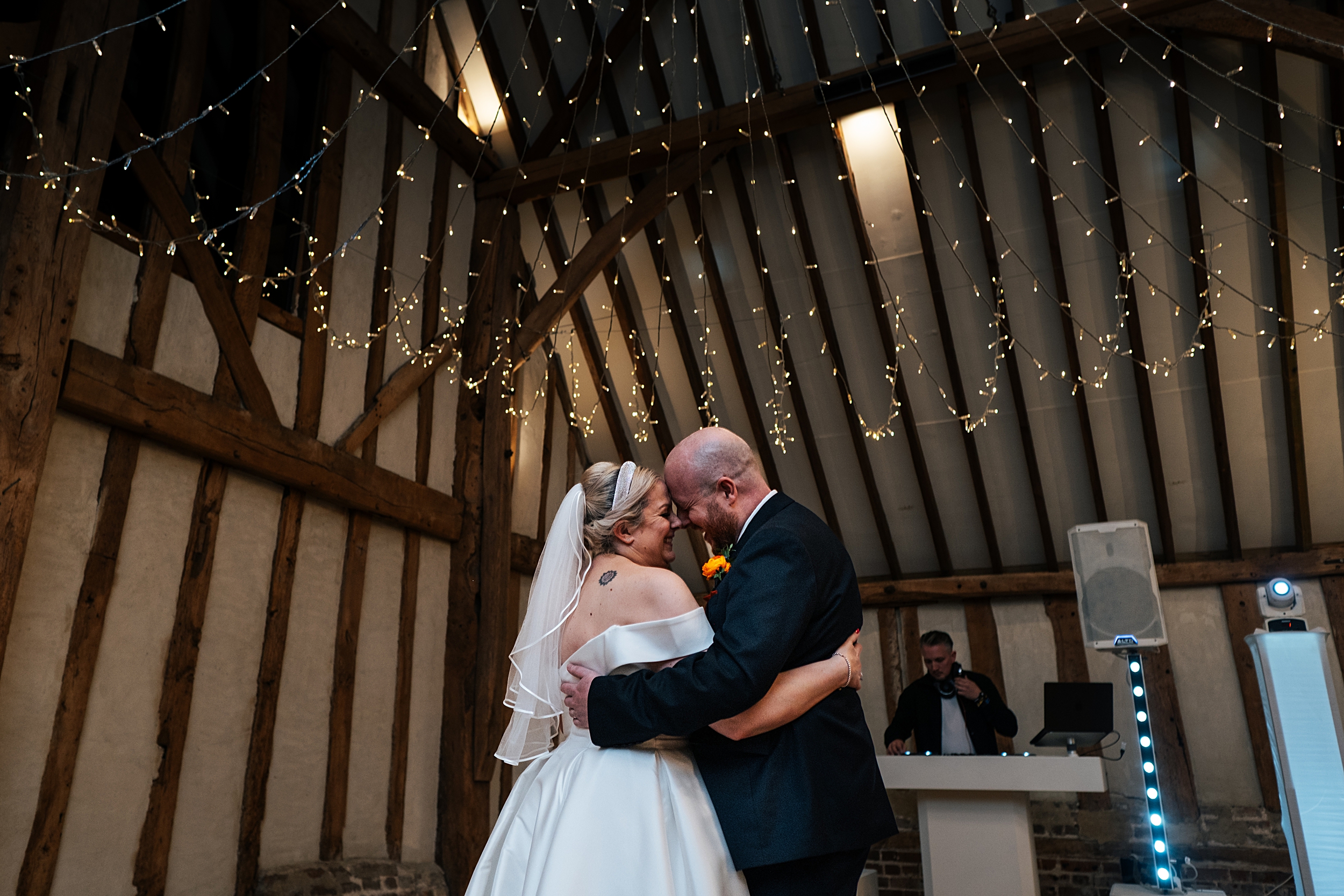 colourful Spring wedding at Blake Hall bride and groom bring dog Essex