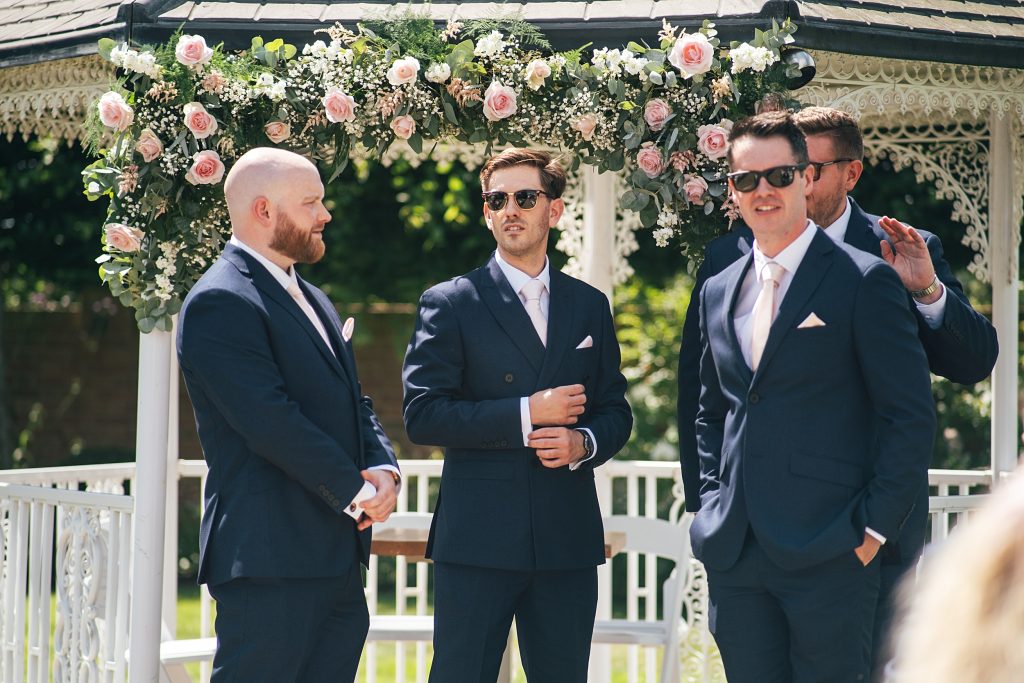 Summer wedding outdoors at Vaulty Manor Essex documentary wedding photographer