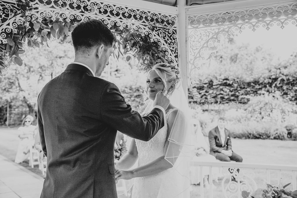 Summer wedding outdoors at Vaulty Manor Essex documentary wedding photographer