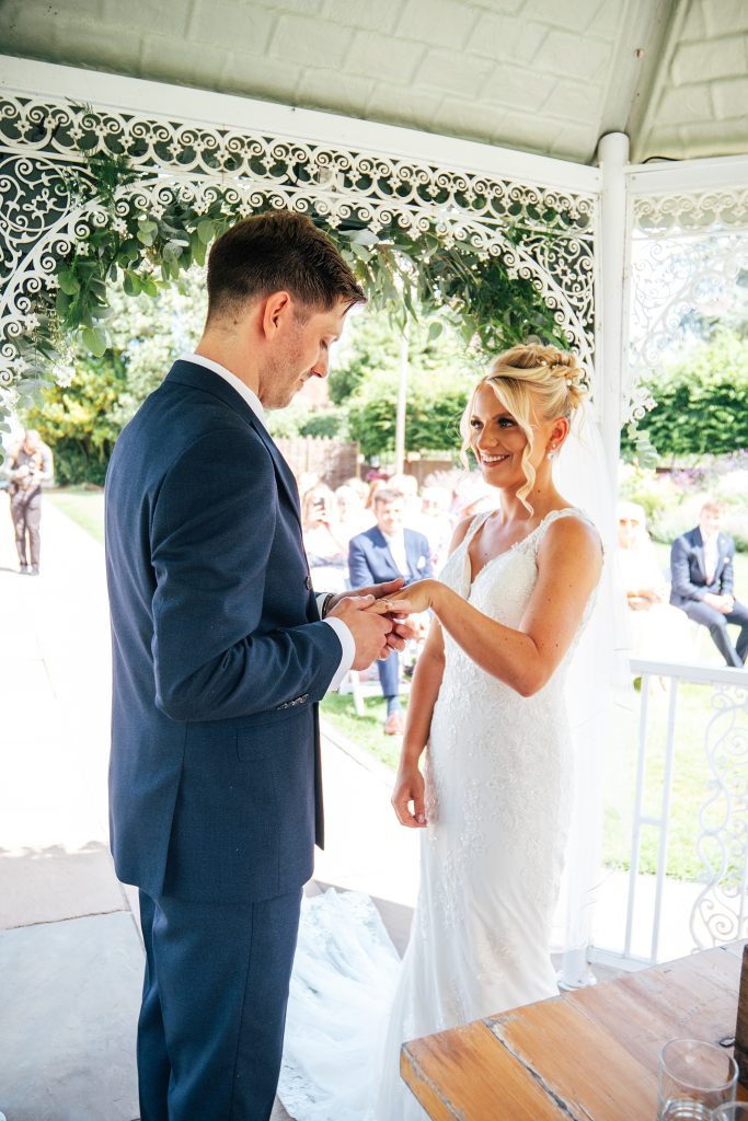 Summer wedding outdoors at Vaulty Manor Essex documentary wedding photographer