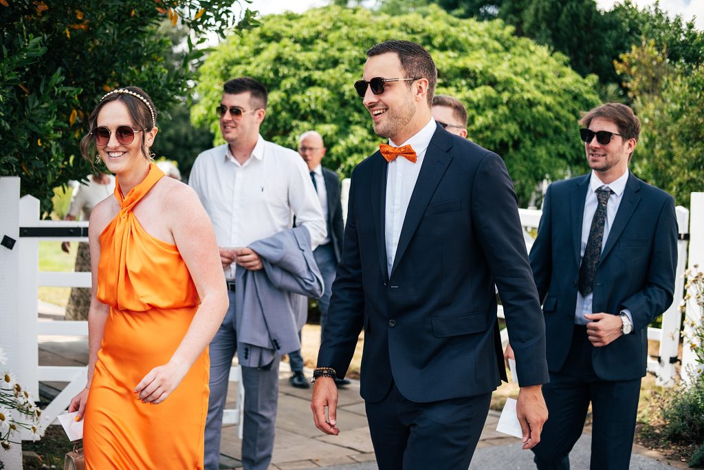 Summer wedding outdoors at Vaulty Manor Essex documentary wedding photographer