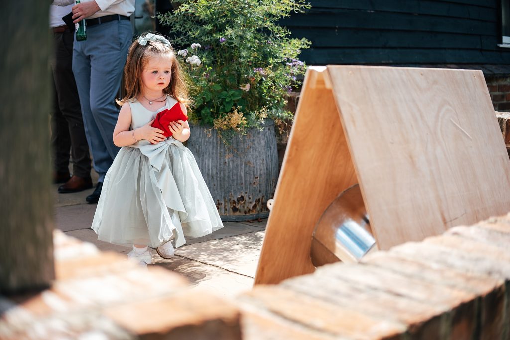 Summer wedding outdoors at Vaulty Manor Essex documentary wedding photographer