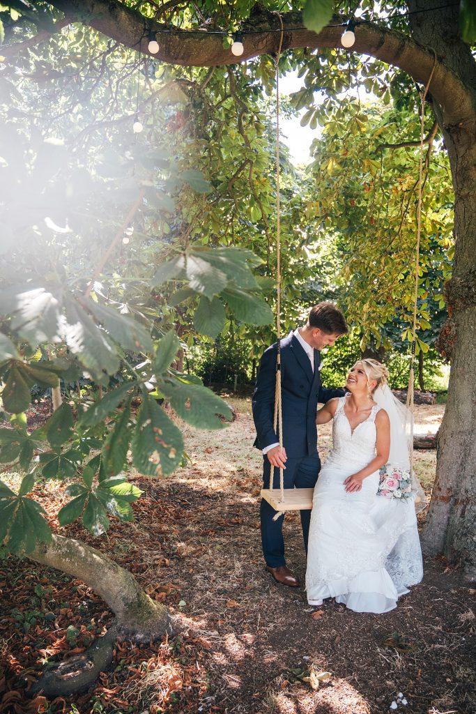 Summer wedding outdoors at Vaulty Manor Essex documentary wedding photographer