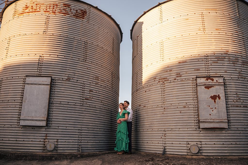 Multi coloured Summer wedding with a bride wearing green at The Barns at Lodge Farm. Essex documentary wedding photographer