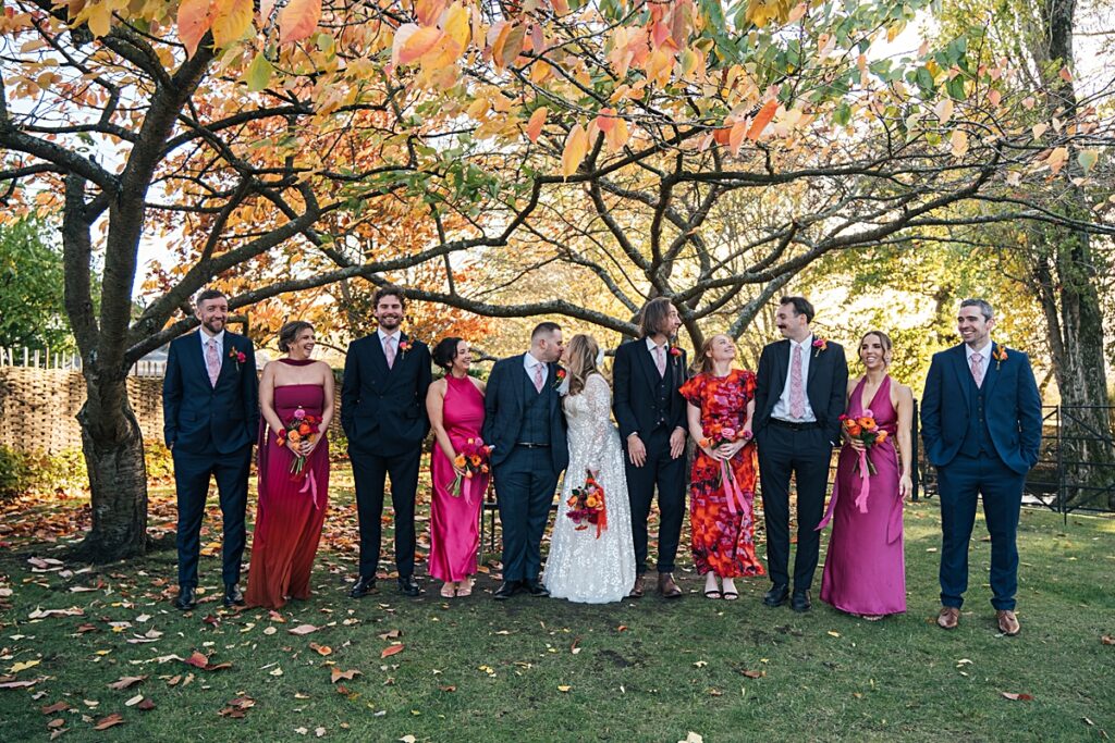 Colourful October Blake Hall wedding